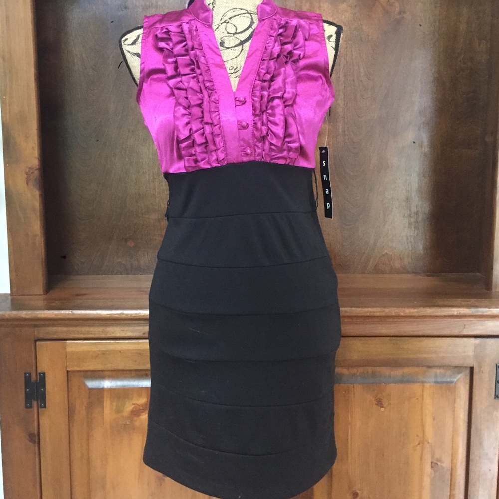 Snap Bodycon Dress NWT
